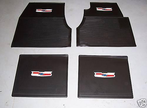 1955 56 57 crest rubber floor mats belair hardtop sedan