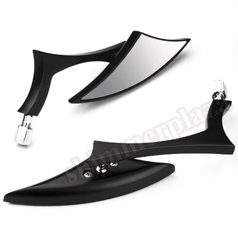 New black mini custom side mirrors for harley davidson sportster dyna softail