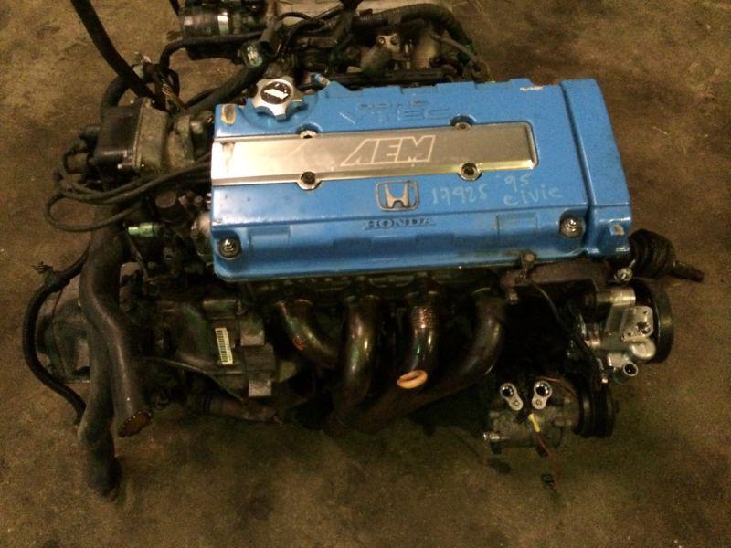 92-95 honda civic engine sir 1.6 dohc vtec obd1  manual jdm b16a y21 p30-932 ecu