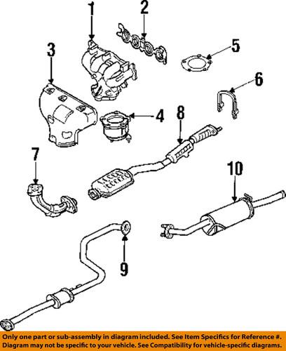 Mazda oem z55340300a exhaust pipe