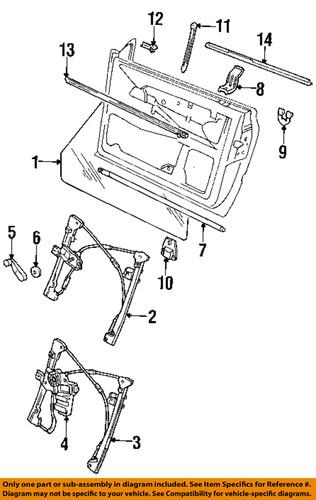 Volkswagen oem 1e0837462 window regulator