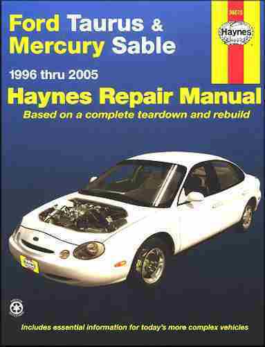 Ford taurus repair shop & service manual 1996 1997 1998 1999 2000 2001 2002 2003