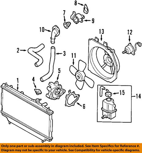 Mazda oem fs8m15200b radiator