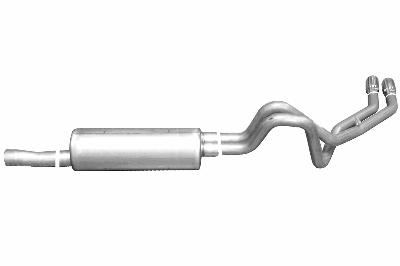 Gibson dual sport exhaust for 00+ ford excursion 5.4l aluminized dual exit