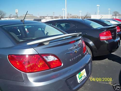 2007 2008 2009 2010 chrysler sebring spoiler - custom style - 4 door sedan