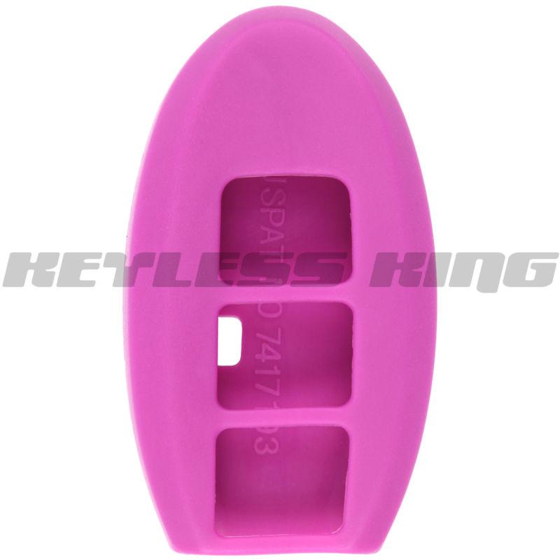 New purple keyless remote smart key fob clicker case skin jacket cover protector