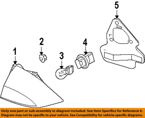 Mercury oem 9n7z13404a tail lamp assembly