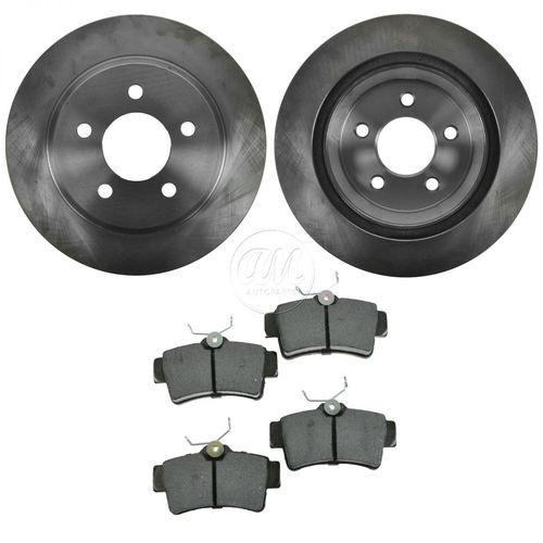 94-04 ford mustang cobra rear disc metallic brake pads & rotors kit set