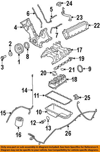 Ford oem 5c3z6754da engine-tube assembly