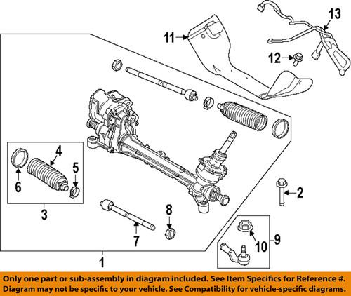 Ford oem av6z3280e steering gear-inner tie rod