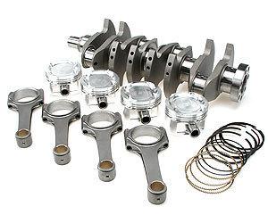 Rotating assembly chevrolet 350 size .040 flat top pist  w/scat cast crankshaft