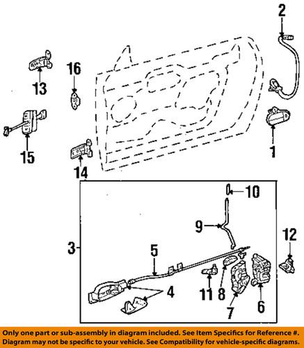 Ford oem xf2z14018ad door-switch assembly