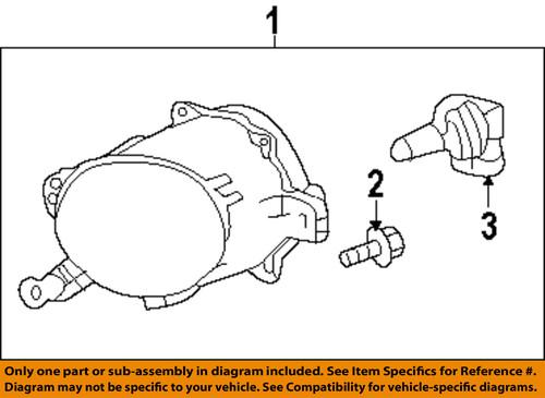 Gm oem 94708773 fog light-fog lamp assembly