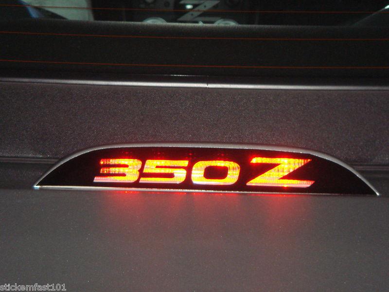 Nissan 350z roadster convertible 3rd brake light decal overlay 04 05 06 07 08 09