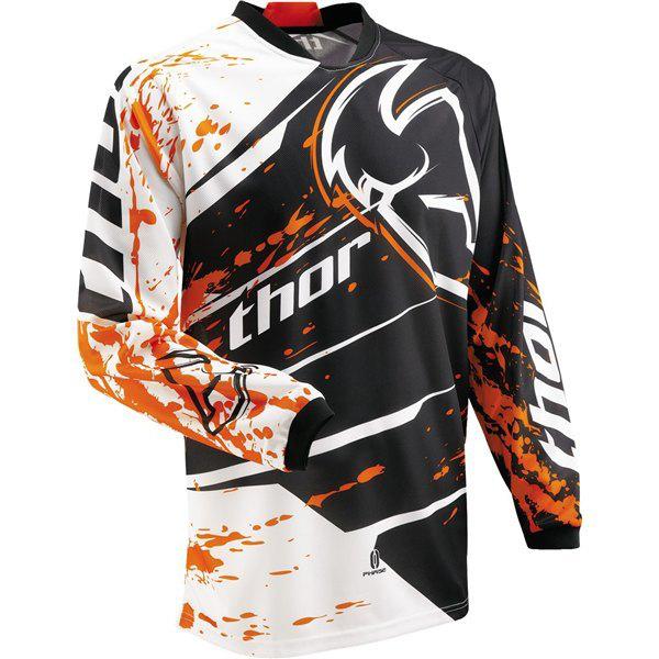 Orange l thor phase splatter youth jersey 2013 model