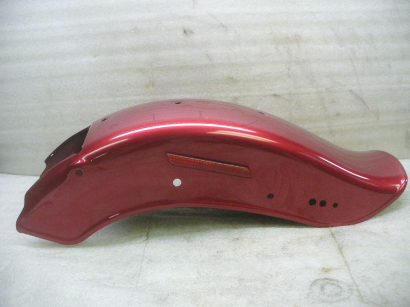 Harley 04 fxst bobbed red rear fender.