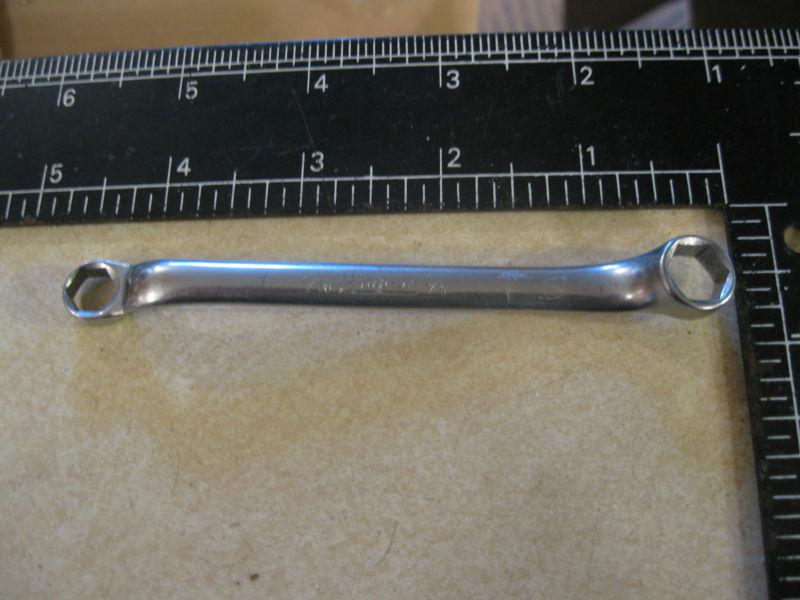 Snap on  6pt box end chrome 10 deg offset wrench 5/16-3/8"sae