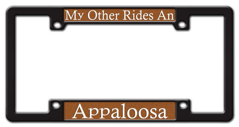 Appaloosa horse custom preferred license plate frame
