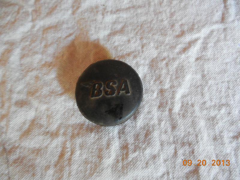 Bsa tank rubber grommet plug w/ bsa logo