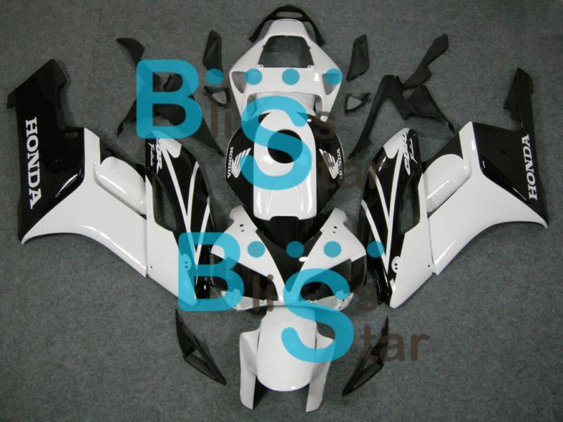 White black fairing bodywork w11 set fit for cbr1000rr 04-05 2004-2005 05f