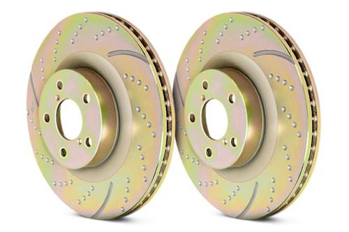 Ebc brakes gd7471 - 08-09 nissan rogue 11.6" brake rotors dimpled and slotted