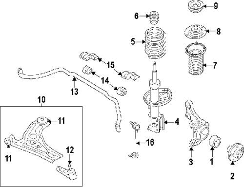 Pontiac 96870466 genuine oem factory original lower control arm