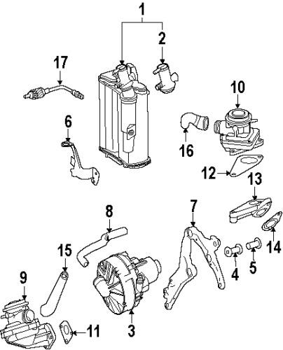 Mercedes-benz 2214700659 genuine oem factory original vapor canister