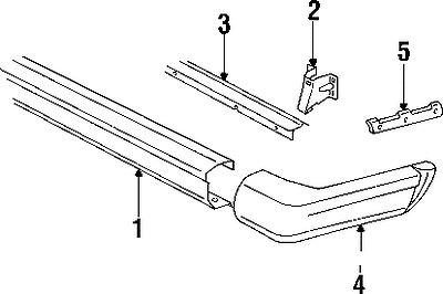 Jeep 55155991aa genuine oem factory original bumper mount bracket