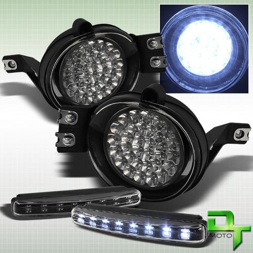 02-08 ram 04-05 durango full led fog lights+switch pair set+led bumper lamp