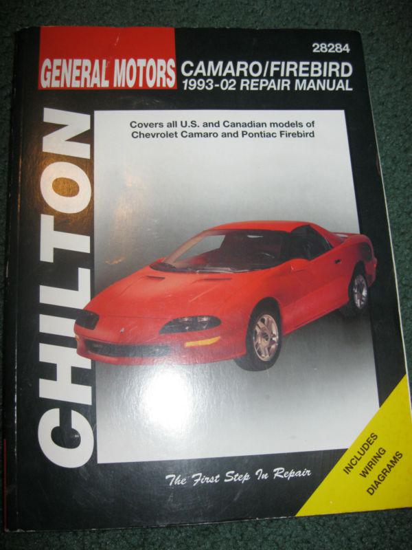 Chilton camaro/firebird 1993-02 repair manual