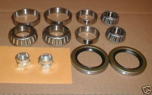 Maserati biturbo front wheel bearing set kit inner outer seals nuts **new**