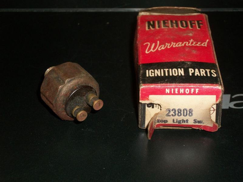 Nos niehoff 23808 brakelight switch 63-80 jeep 56-63 buick 63-68 scout