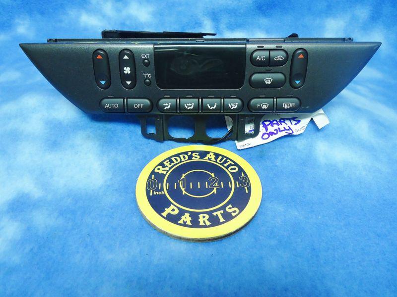 00-02 jaguar s type digital dual zone ac climate control for parts only  256r