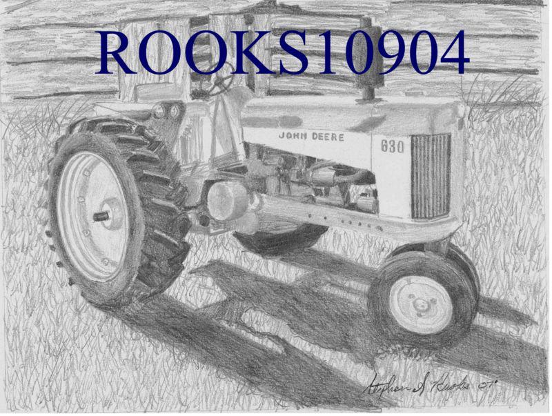 John deere 630 tractor art print