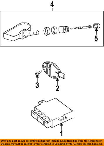 Land rover oem lr032836 tire pressure monitoring system (tpms) sensor