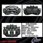 Centric parts 141.51246 front left rebuilt caliper with hardware