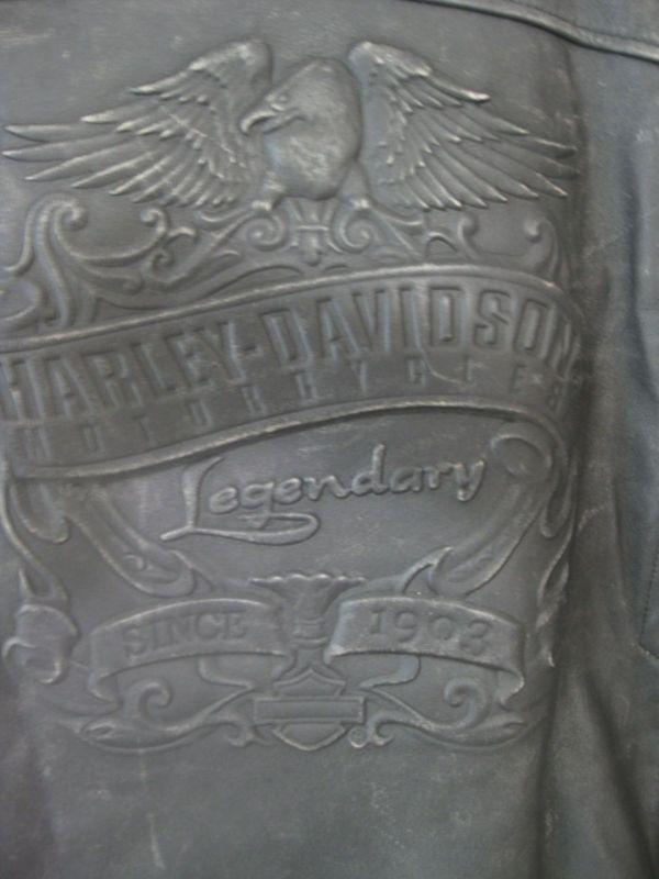 Harley davidson authentic vintage distressed leather jacket 2xl