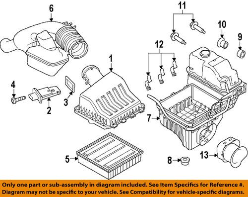 Ford oem bl3z8a080b air intake-lower housing