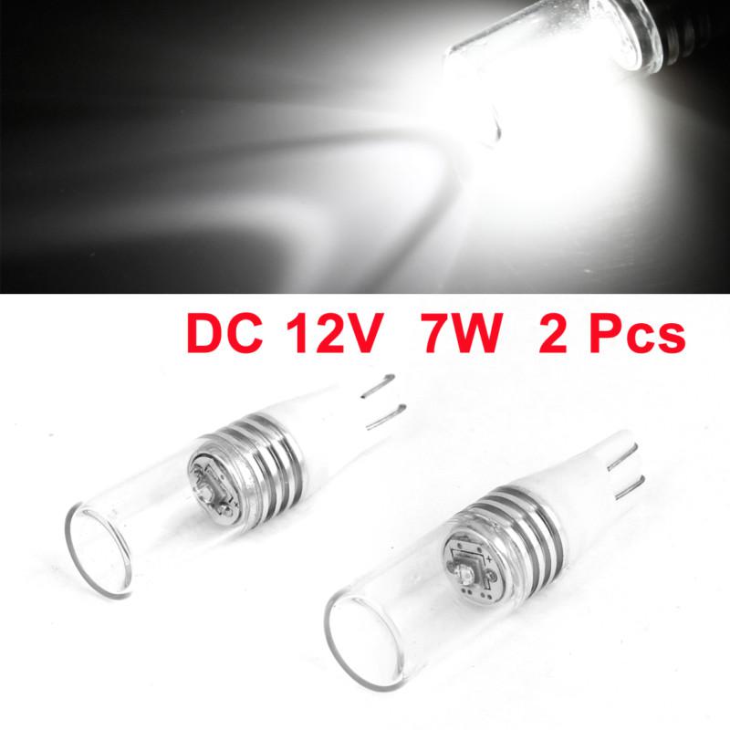 Vehicle white smd led t10 w5w tail rear turn signal reverse light bulb 7w 2 pcs