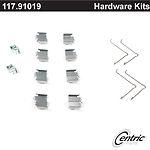 Centric parts 117.91019 front disc hardware kit