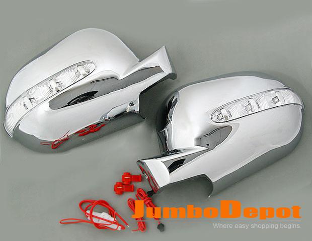 For mercedes benz w163 ml 320 led silver side rear view mirror cover chrome trim