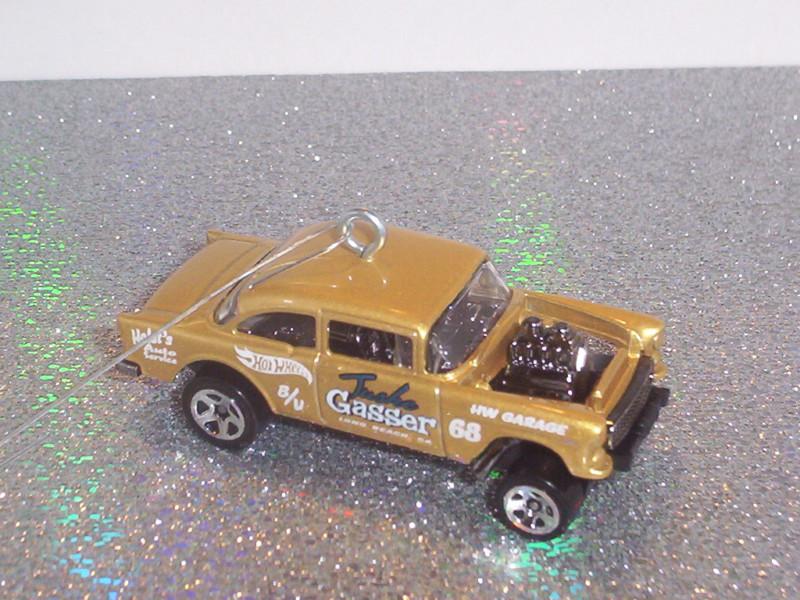 1955 chevy bel air gasser christmas ornament