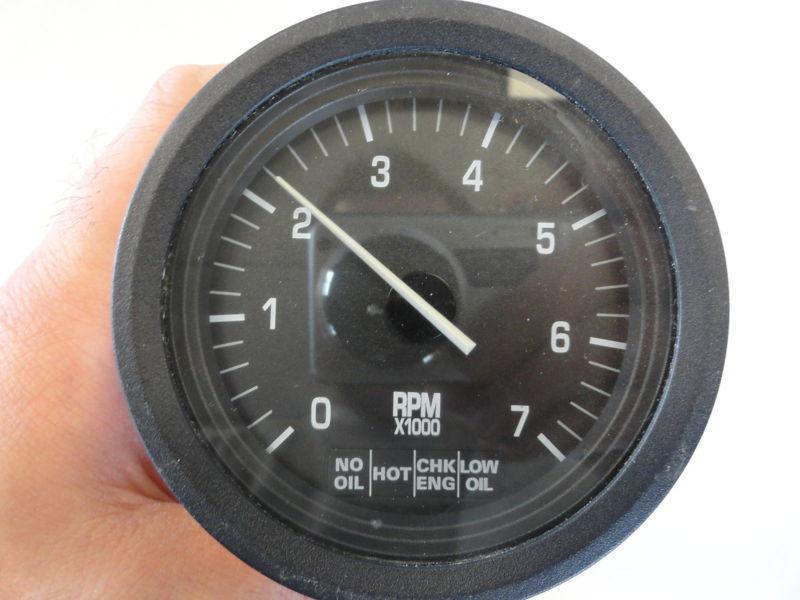 Tachometer & multi function gauge black bezel/ face 176307 marine boat