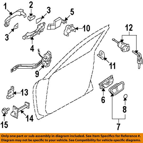 Hyundai oem 793103k000 door hinge-lower hinge