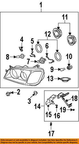 Hyundai oem 9210139550 headlight-headlamp assembly