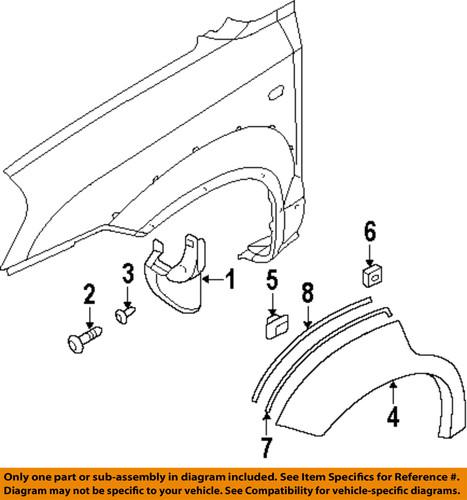 Hyundai oem 877132e000 fender flare-wheel flare