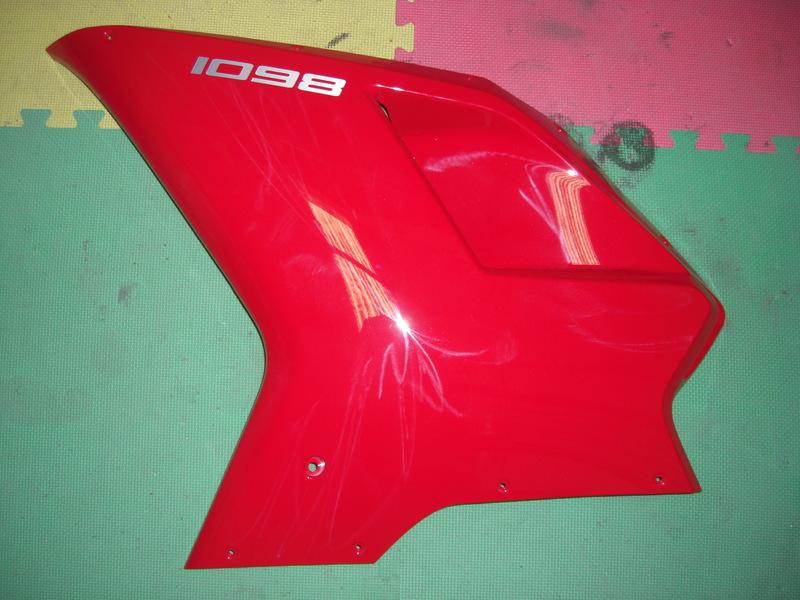 Ducati left side mid middle fairing cowl 1098 1198 848 superbike cowling