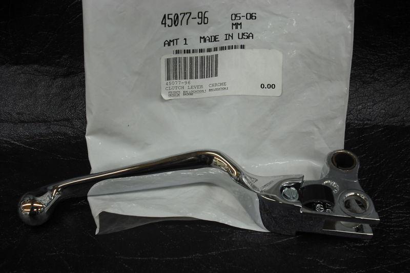 Harley-davidson '93-'06 chrome clutch lever, 45077-96, 9-21-13