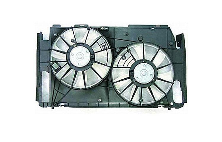 Ac condenser radiator cooling fan assembly 06-09 toyota rav4 2.4l 2.5l 163632817