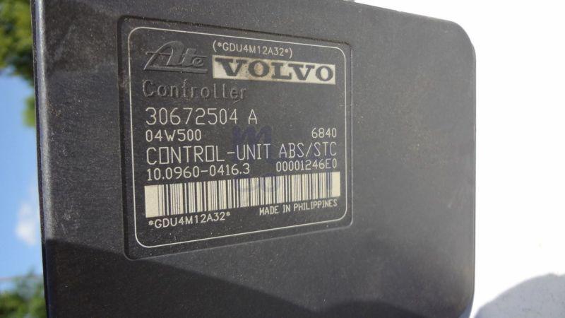 2005-2010 volvo s40 v50 xc70 abs pump module 30672504a 10096004163